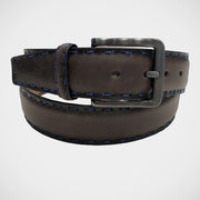 'Brown with Blue Stitching' Belt