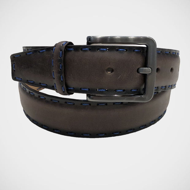 'Brown with Blue Stitching' Belt