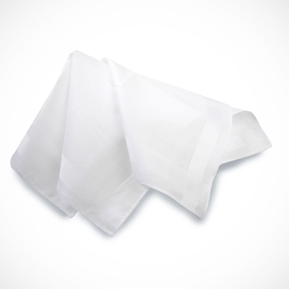 'White Cotton 3-Pack' Handkerchiefs