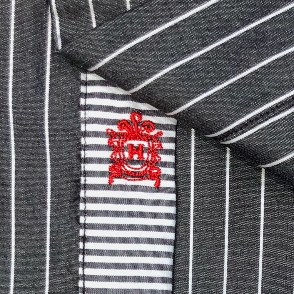 'Elite Charcoal Stripe' Sport Shirt