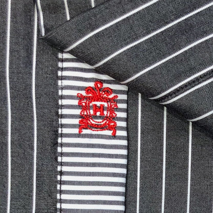 'Elite Charcoal Stripe' Sport Shirt