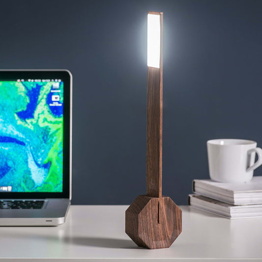 'Octagon One - Walnut' Desk Lamp