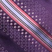 'Purple Retro Stripe' Tie