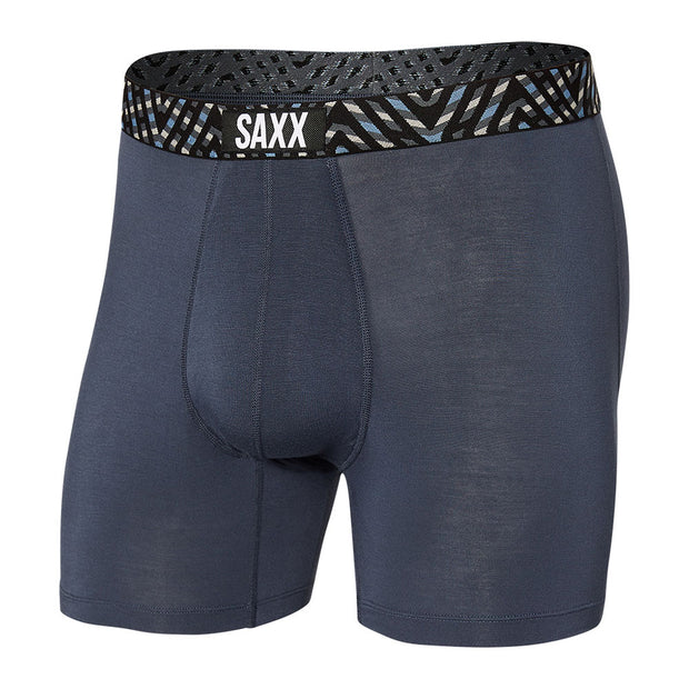 'Denim with Striped Band' Boxer Briefs
