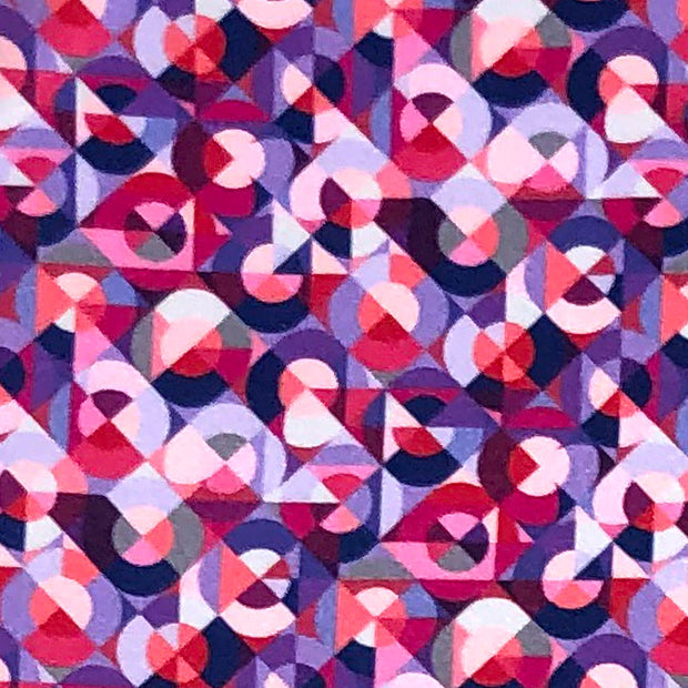 'Mosaic Fuchsia & Purple' Pocket Square