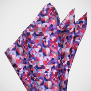 'Mosaic Fuchsia & Purple' Pocket Square
