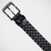 'Navy Basketweave' Belt