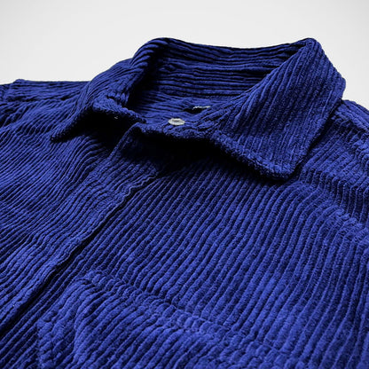 'Corduroy Shirt Jacket - Navy' Sport Shirt