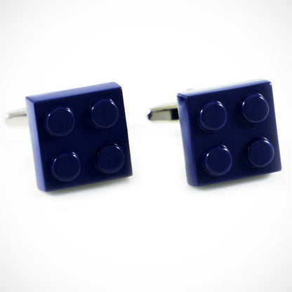 'Blue Lego Square' Cufflinks
