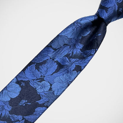 'Blue on Blue Floral' Tie