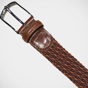 'Two-Tone Stretch Braid-Rust' Belt