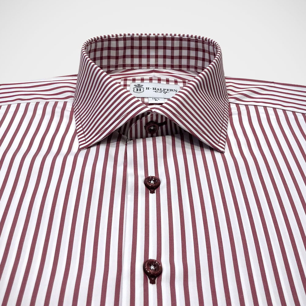 'Burgundy Banker' Dress Shirt
