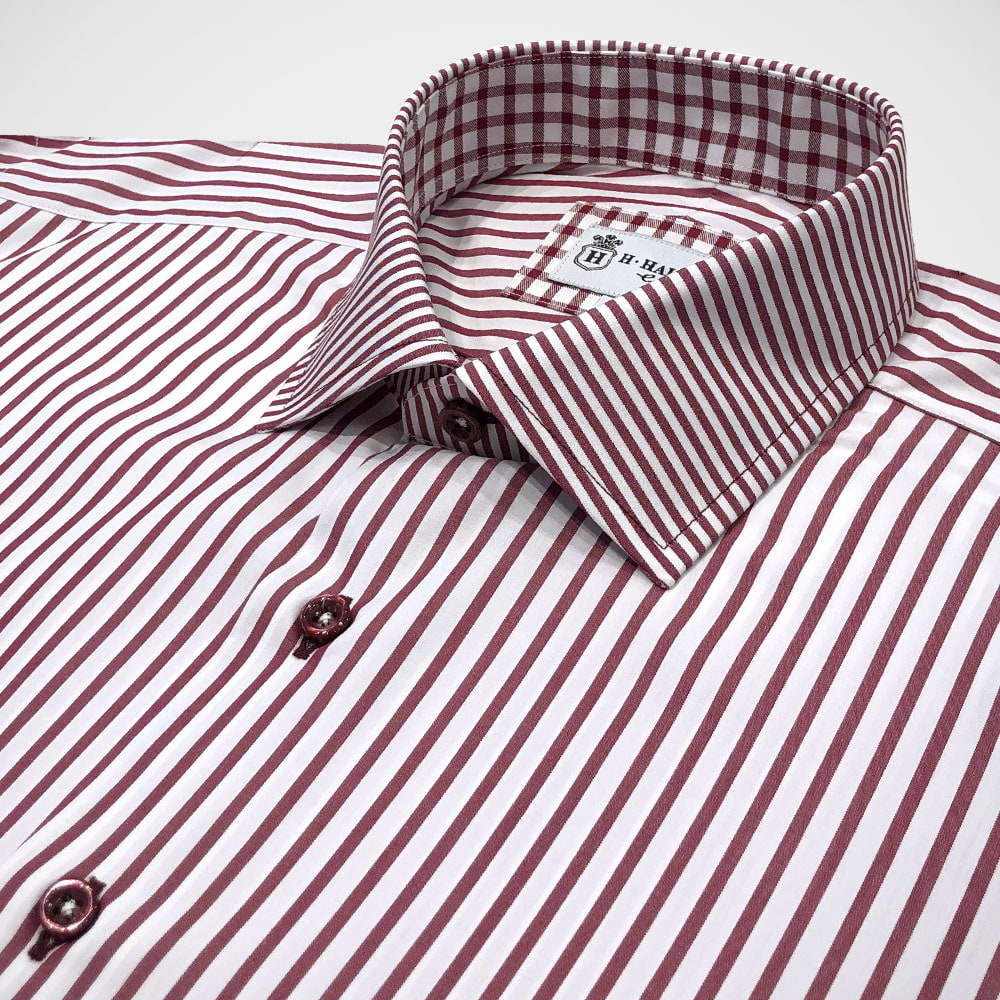 'Burgundy Banker' Dress Shirt