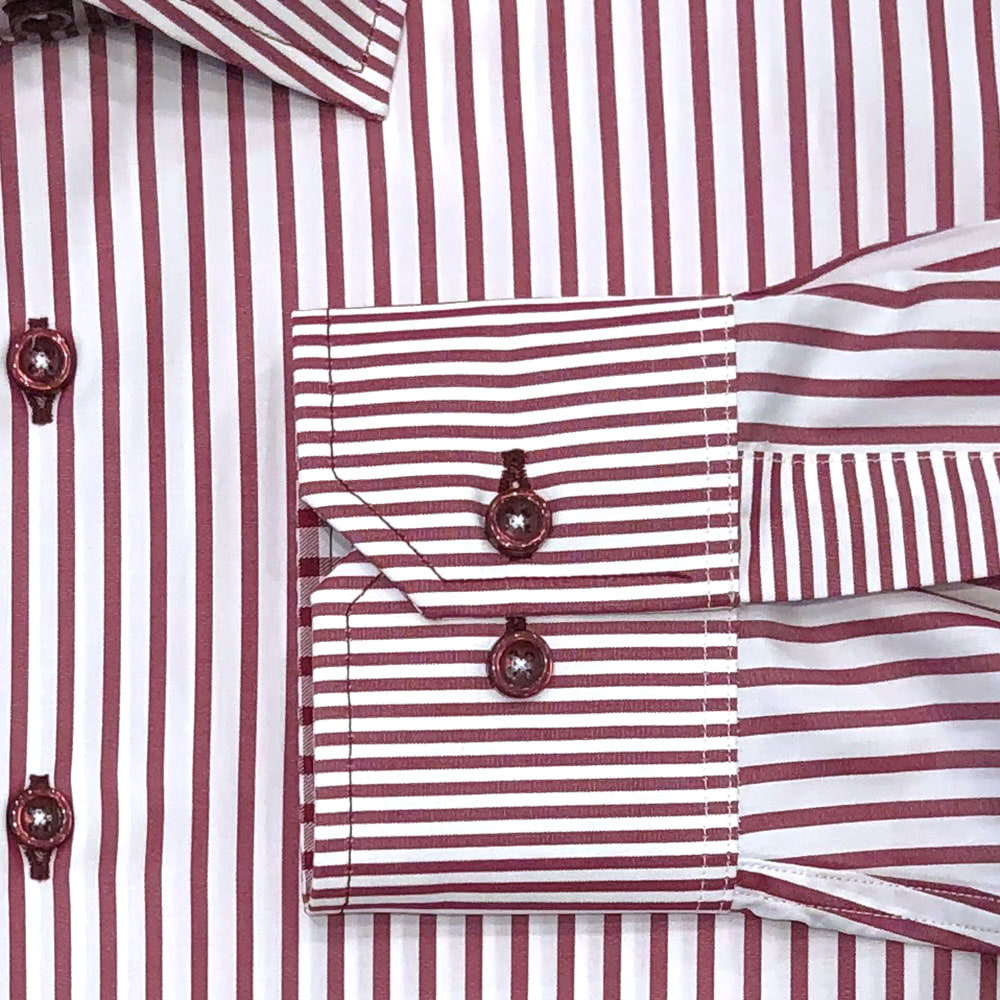 'Burgundy Banker' Dress Shirt