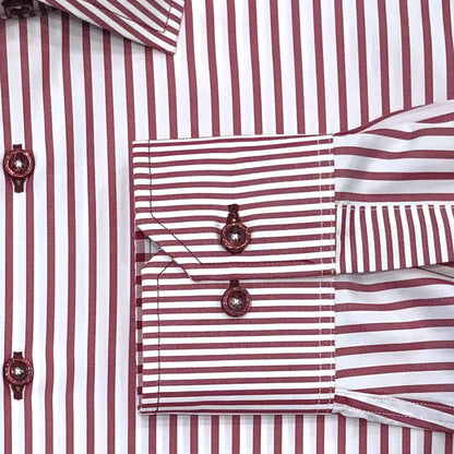 'Burgundy Banker' Dress Shirt