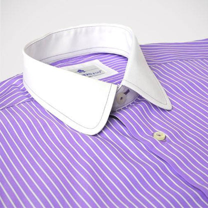 H. Halpern Esq. 'Purple Martin' Dress Shirt collar