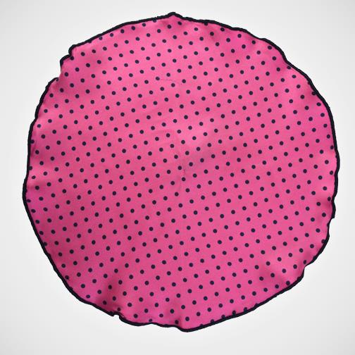 H. Halpern Esq. 'Dot-Pink with Navy' Pocket Circle