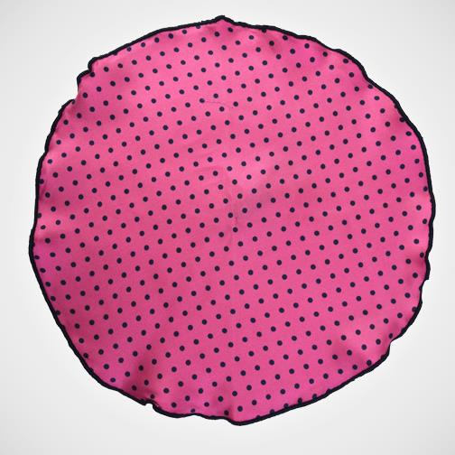 H. Halpern Esq. 'Dot-Pink with Navy' Pocket Circle