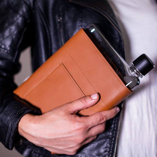 Memobottle 'A5 Leather Pocket'