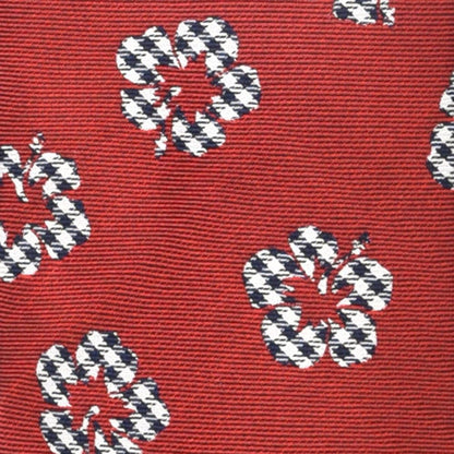 H. Halpern Esq. 'Check Floral on Red' Tie
