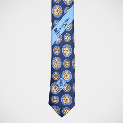 'Medallion on Blue' Tie