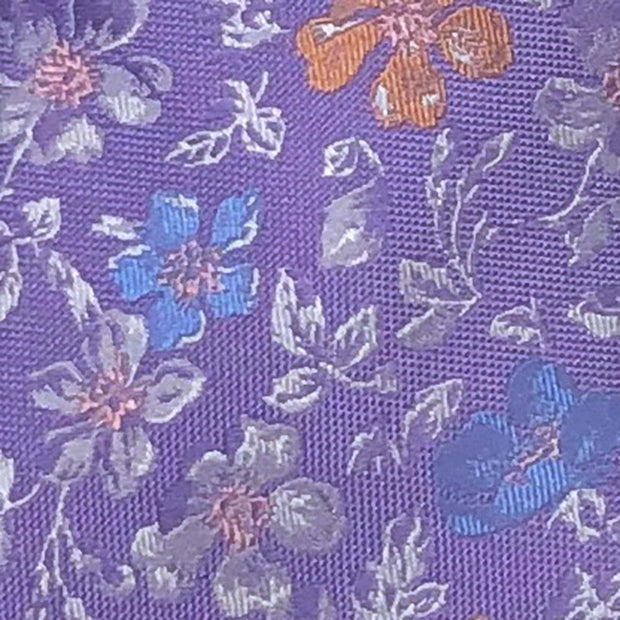 'Floral on Purple' Tie