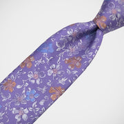 'Floral on Purple' Tie