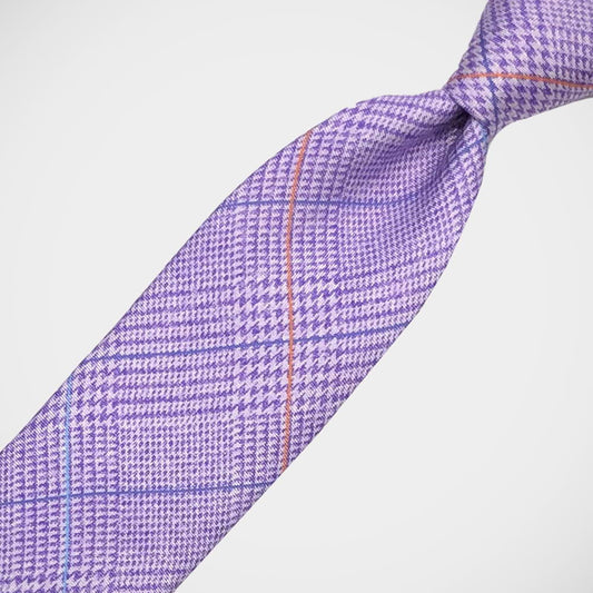 'Purple Glen Check' Tie