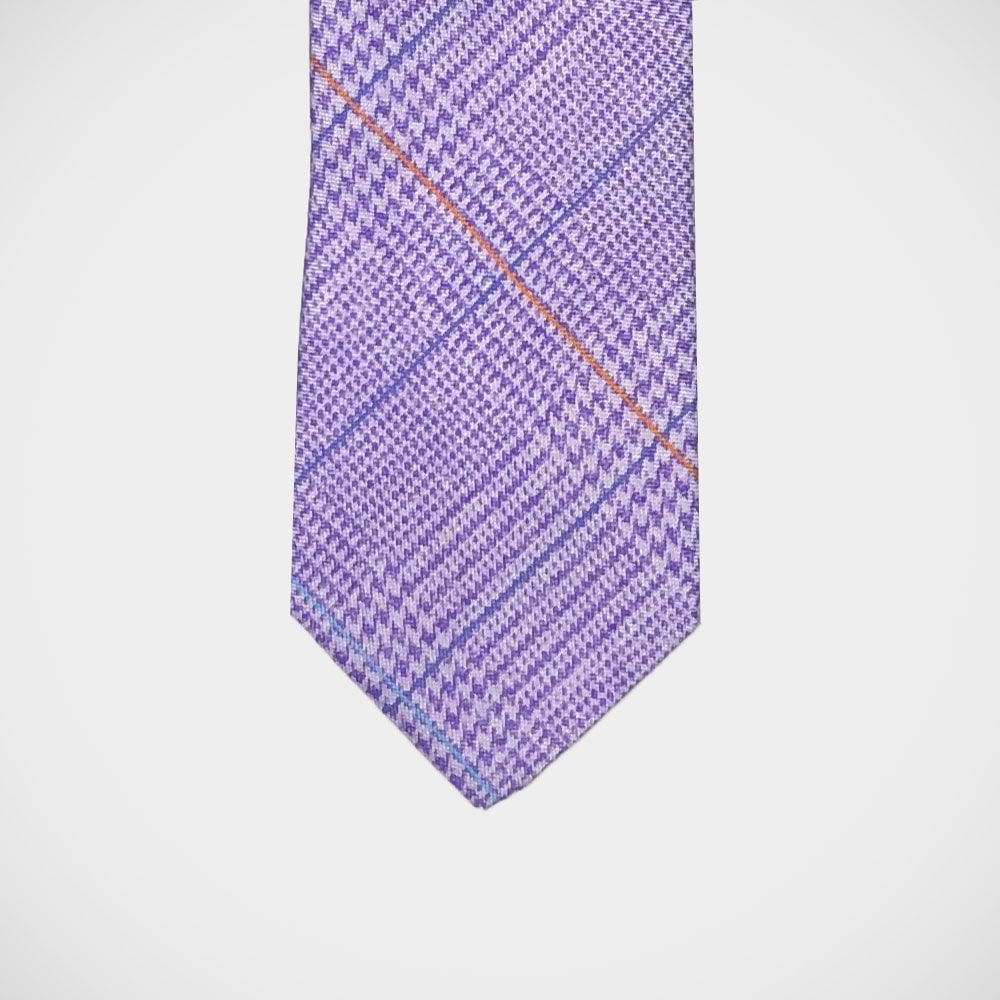 'Purple Glen Check' Tie
