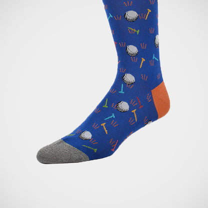 'Golf Balls on Blue' Socks