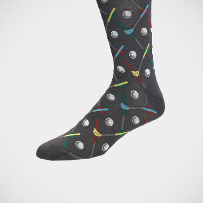 'Golf on Grey' Socks