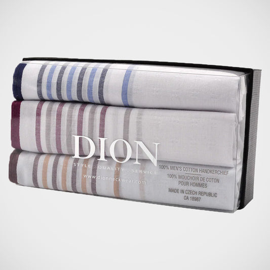 'Striped Cotton 3-Pack' Handkerchiefs