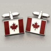 Weber ‘Canadian Flag’ cufflinks 2 