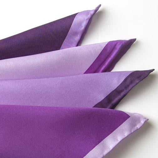 H. Halpern Esq. ‘Shades of Purple’ Pocket Square folded
