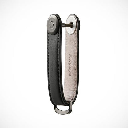 'Leather-Black with Black hardware' Keyring