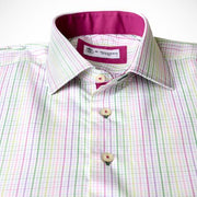 H. Halpern Esq. 'Spring Check' Dress Shirt buttons