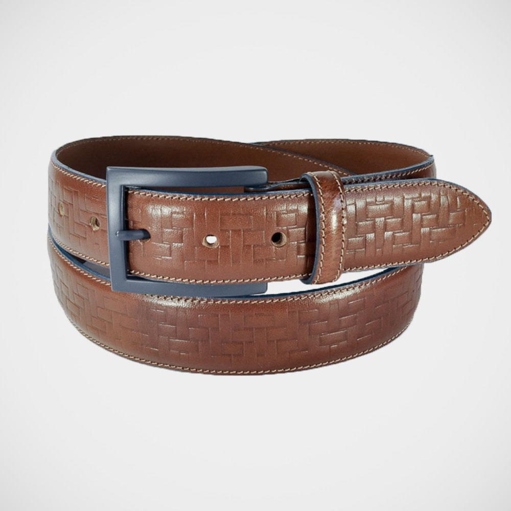 H. Halpern Esq. 'Cognac Basketweave' Belt