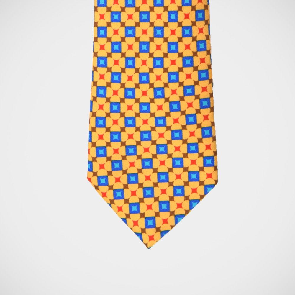 H. Halpern Esq. 'Yellow Geometric' Tie