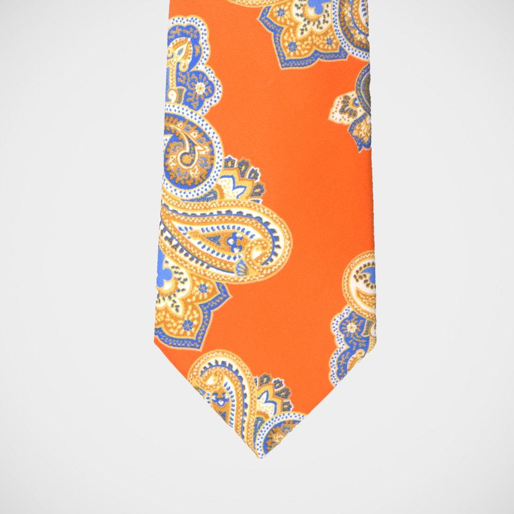H. Halpern Esq. 'Orange Paisley' Tie
