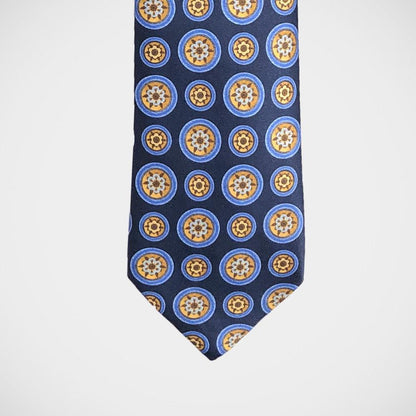 'Medallion on Blue' Tie