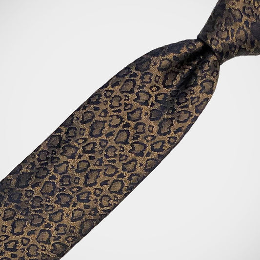 'Woven Leopard' Tie