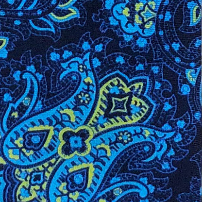 'Lime and Turquoise Paisley' Tie