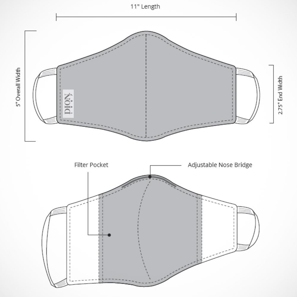 'Grey Graph Check' Non-Medical Mask