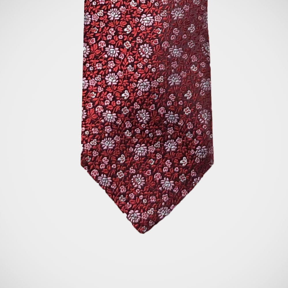 'Mini Floral on Red' Tie