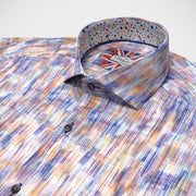 'Orange Abstract' Short Sleeved Sport Shirt