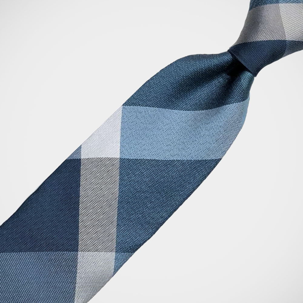 'Oversized Plaid in Teal' Tie