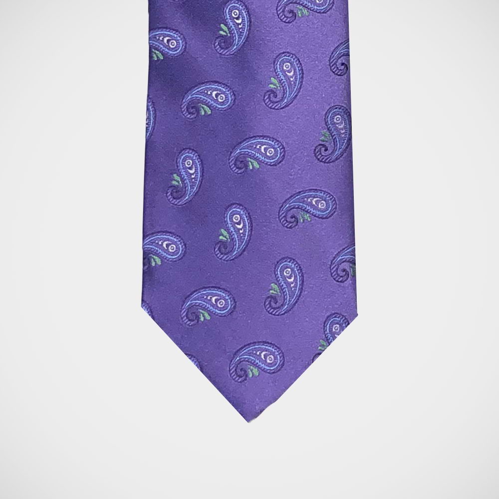 'Purple with Paisley' Tie