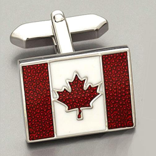 Weber ‘Canadian Flag’ cufflinks 