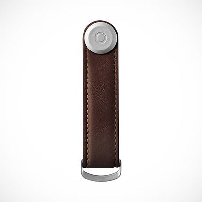 Orbitkey 'Leather-Espresso with Brown stitching' Keyring