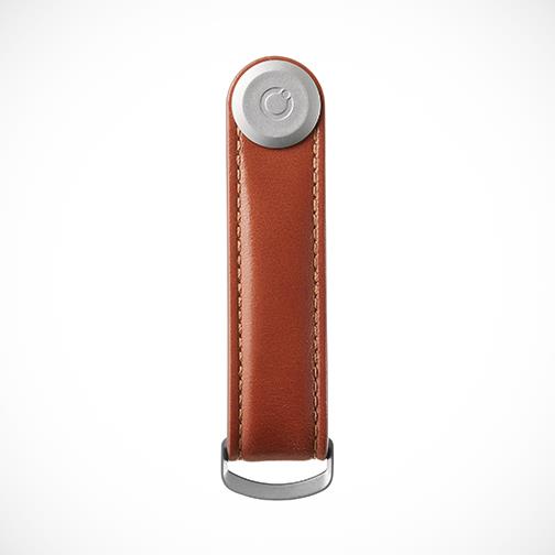 Orbitkey 'Leather-Cognac with Tan stitching' Keyring